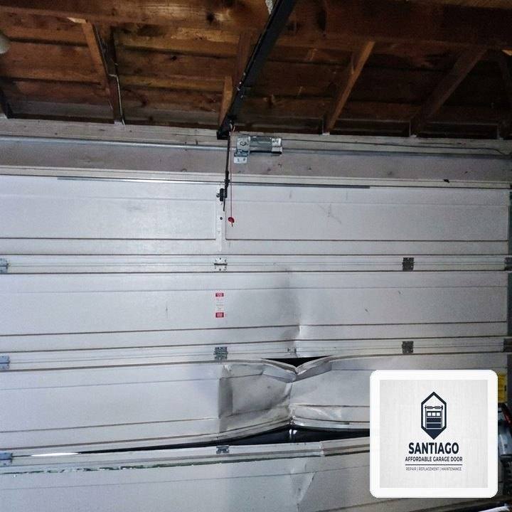 Off-Track Garage Door Emergency Realignment & Laser Calibration in Peabody, MA