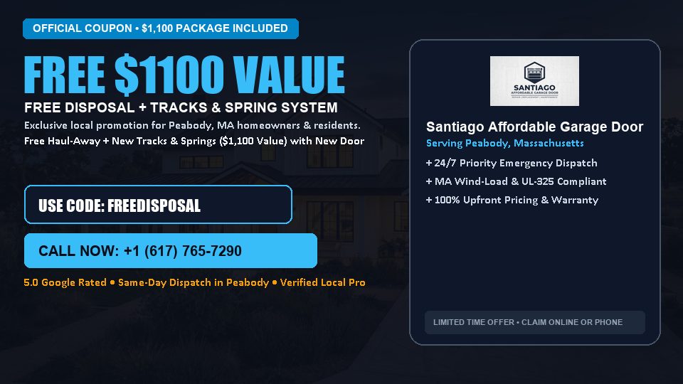 Santiago Affordable Garage Door FREE Haul-Away & Heavy-Duty Tracks with New Door